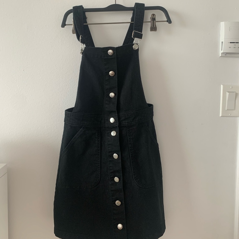 H&M Black Overall Dress